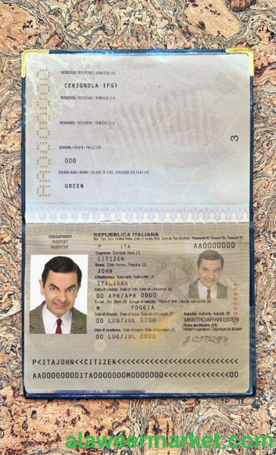 Italy passport photo look